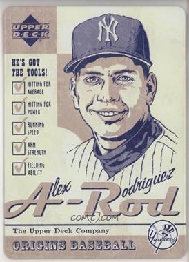 2005 Upper Deck Origins - Nostalgic Tin Advertisement Sign #_ALRO - Alex Rodriguez