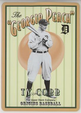2005 Upper Deck Origins - Nostalgic Tin Advertisement Sign #_TYCO - Ty Cobb