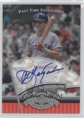 2005 Upper Deck Past Time Pennants - Past Time Signatures - Silver #CY - Carl Yastrzemski