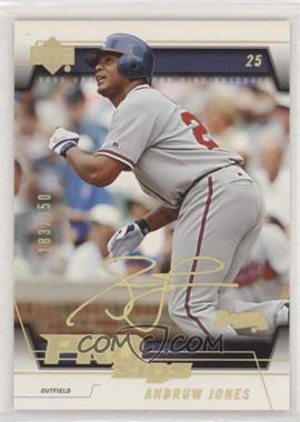 2005 Upper Deck Pro Sigs - [Base] - Gold #8 - Andruw Jones /350