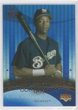 2005 Upper Deck Reflections - [Base] - Blue #108 - Future Reflections - Rickie Weeks /75