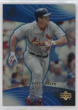 2005 Upper Deck Reflections - [Base] - Blue #84 - Scott Rolen /75