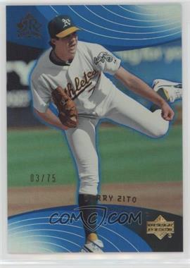 2005 Upper Deck Reflections - [Base] - Blue #97 - Barry Zito /75