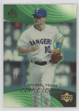 2005 Upper Deck Reflections - [Base] - Emerald #52 - Michael Young /25