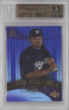 2005 Upper Deck Reflections - [Base] - Purple #265 - Future Reflections - Prince Fielder /99 [BGS 9.5 GEM MINT]