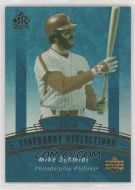 2005 Upper Deck Reflections - [Base] - Turquoise #163 - Legendary Reflections - Mike Schmidt /50