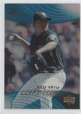 2005 Upper Deck Reflections - [Base] - Turquoise #96 - Russ Ortiz /50