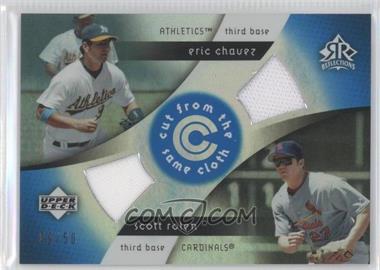 2005 Upper Deck Reflections - Cut from the Same Cloth - Blue #CC-CR - Eric Chavez, Scott Rolen /50