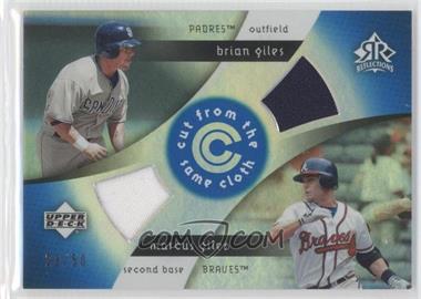 2005 Upper Deck Reflections - Cut from the Same Cloth - Blue #CC-GI - Marcus Giles, Brian Giles /50