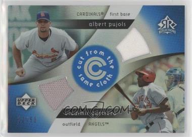 2005 Upper Deck Reflections - Cut from the Same Cloth - Blue #CC-PG - Albert Pujols, Vladimir Guerrero /50