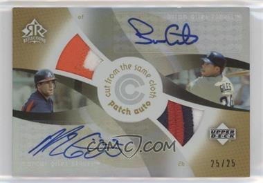 2005 Upper Deck Reflections - Cut from the Same Cloth - Patch Autographs #CCP-GI - Marcus Giles, Brian Giles /25