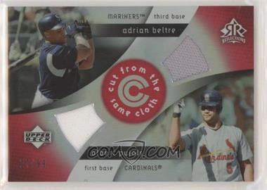 2005 Upper Deck Reflections - Cut from the Same Cloth - Red #CC-AA - Adrian Beltre, Albert Pujols /99