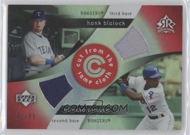 2005 Upper Deck Reflections - Cut from the Same Cloth - Red #CC-AH - Hank Blalock, Alfonso Soriano /99