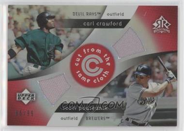 2005 Upper Deck Reflections - Cut from the Same Cloth - Red #CC-CP - Carl Crawford, Scott Podsednik /99