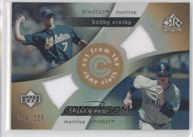 2005 Upper Deck Reflections - Cut from the Same Cloth #CC-CG - Bobby Crosby, Khalil Greene /225