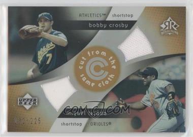 2005 Upper Deck Reflections - Cut from the Same Cloth #CC-CT - Bobby Crosby, Miguel Tejada /225