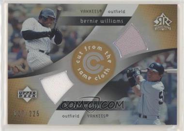 2005 Upper Deck Reflections - Cut from the Same Cloth #CC-WM - Bernie Williams, Hideki Matsui /225