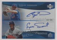 Luis Tiant, Carlos Zambrano [EX to NM] #/35