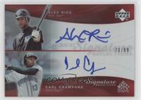 Alexis Rios, Carl Crawford #/99