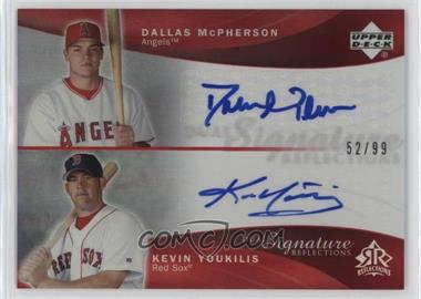 2005 Upper Deck Reflections - Dual Signature Reflections - Red #DMKY - Dallas McPherson, Kevin Youkilis /99