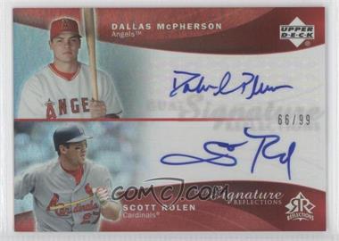 2005 Upper Deck Reflections - Dual Signature Reflections - Red #DMSR - Dallas McPherson, Scott Rolen /99