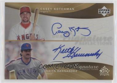 2005 Upper Deck Reflections - Dual Signature Reflections #CKKH - Casey Kotchman, Keith Hernandez