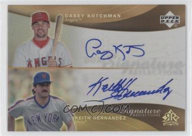 2005 Upper Deck Reflections - Dual Signature Reflections #CKKH - Casey Kotchman, Keith Hernandez