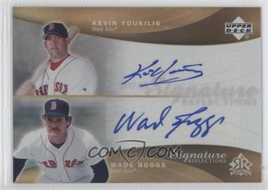 2005 Upper Deck Reflections - Dual Signature Reflections #KYWB - Kevin Youkilis, Wade Boggs