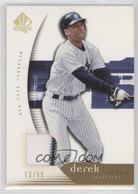 2005 Upper Deck SP Collection - SP Authentic - Gold Materials #31 - Derek Jeter /99