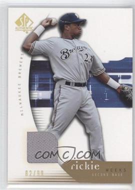 2005 Upper Deck SP Collection - SP Authentic - Gold Materials #81 - Rickie Weeks /99