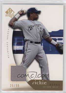 2005 Upper Deck SP Collection - SP Authentic - Gold Materials #81 - Rickie Weeks /99