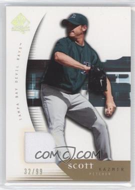 2005 Upper Deck SP Collection - SP Authentic - Gold Materials #87 - Scott Kazmir /99