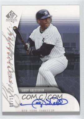 2005 Upper Deck SP Collection - SP Authentic Chirography Signatures #CH-GS - Gary Sheffield /15