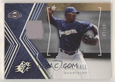 2005 Upper Deck SP Collection - SPx - Silver Materials #23 - Bill Hall /99