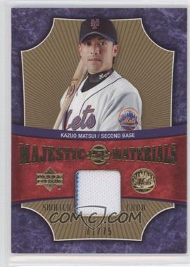 2005 Upper Deck Sweet Spot - Majestic Materials - Gold #MM-KM - Kazuo Matsui /75