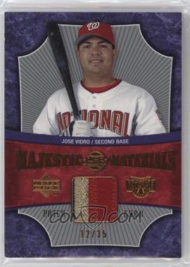 2005 Upper Deck Sweet Spot - Majestic Materials - Patch #MM-JV - Jose Vidro /35