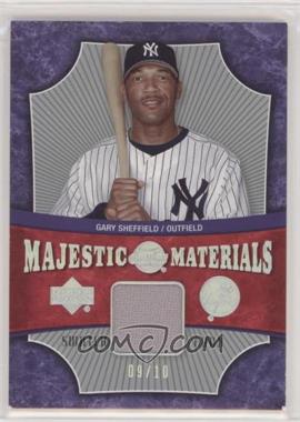 2005 Upper Deck Sweet Spot - Majestic Materials - Platinum #MM-GS - Gary Sheffield /10