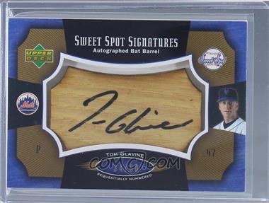 2005 Upper Deck Sweet Spot - Sweet Spot Signatures - Bat Barrel Black Ink #SS-GL - Tom Glavine /50