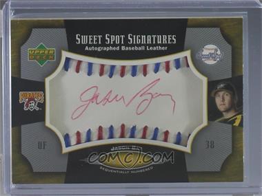 2005 Upper Deck Sweet Spot - Sweet Spot Signatures - Red & Blue Stitched Red Ink #SS-JB - Jason Bay /10