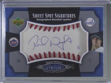 2005 Upper Deck Sweet Spot - Sweet Spot Signatures - Red Stitched Blue Ink #SS-DW - David Wright /135