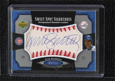 2005 Upper Deck Sweet Spot - Sweet Spot Signatures - Red Stitched Blue Ink #SS-RS - Ryne Sandberg /75