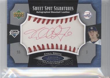 2005 Upper Deck Sweet Spot - Sweet Spot Signatures - Red Stitched Red Ink #SS-GR - Khalil Greene /35