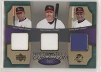 Miguel Tejada, Rafael Palmeiro, Sammy Sosa #/5