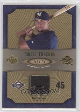 2005 Upper Deck Sweet Spot - Sweet Threads - Gold #ST-CL - Carlos Lee /75