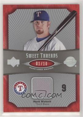 2005 Upper Deck Sweet Spot - Sweet Threads - Platinum #ST-HB - Hank Blalock /10