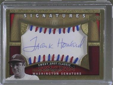 2005 Upper Deck Sweet Spot Classic - Sweet Spot Signatures - Red/Blue Stitching #FH - Frank Howard /40 [Noted]