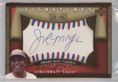 2005 Upper Deck Sweet Spot Classic - Sweet Spot Signatures - Red/Blue Stitching #JM - Joe Morgan /40