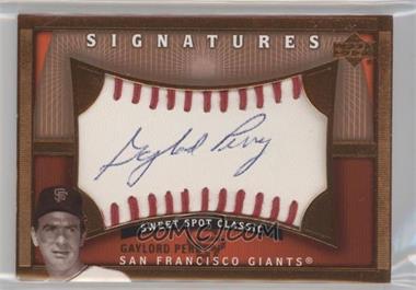 2005 Upper Deck Sweet Spot Classic - Sweet Spot Signatures #GP - Gaylord Perry