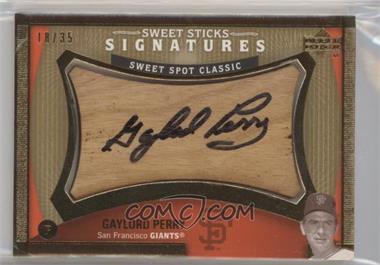 2005 Upper Deck Sweet Spot Classic - Sweet Sticks Signatures #GP - Gaylord Perry /35