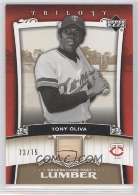 2005 Upper Deck Trilogy - Generations Past - Gold Lumber #PA-TO - Tony Oliva /75